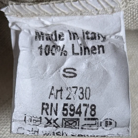 Terzo Millenio 100% Italian Linen Sleeveless Midi Dress Size Small - Picture 10 of 13